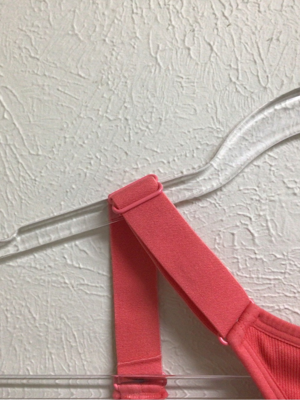 Avia Coral Seamless Racerback Sports Bra - Heathered Coral - Picture 3 of 5